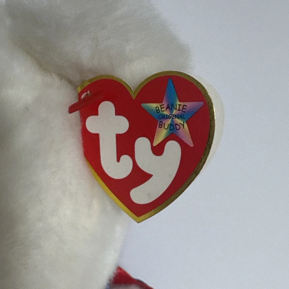 Rare Ty Beanie Buddies‎  Liberty Libearty USA Retired Patriotic Bear 14 
